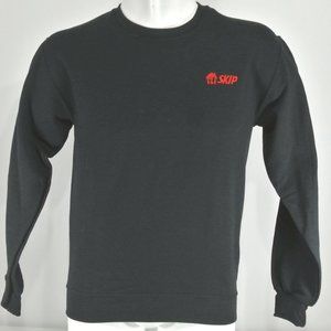SKIP THE DISHES Black Sweatshirt Employee Uniform Shirt Size M Medium